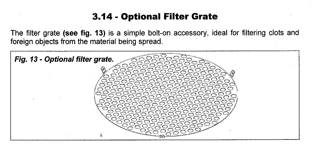 Optional Filter Grate