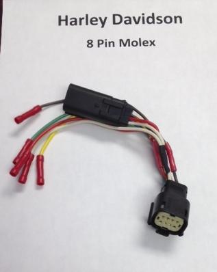 Harley Davidson Wiring Kit With 8 Pin Molex Connector