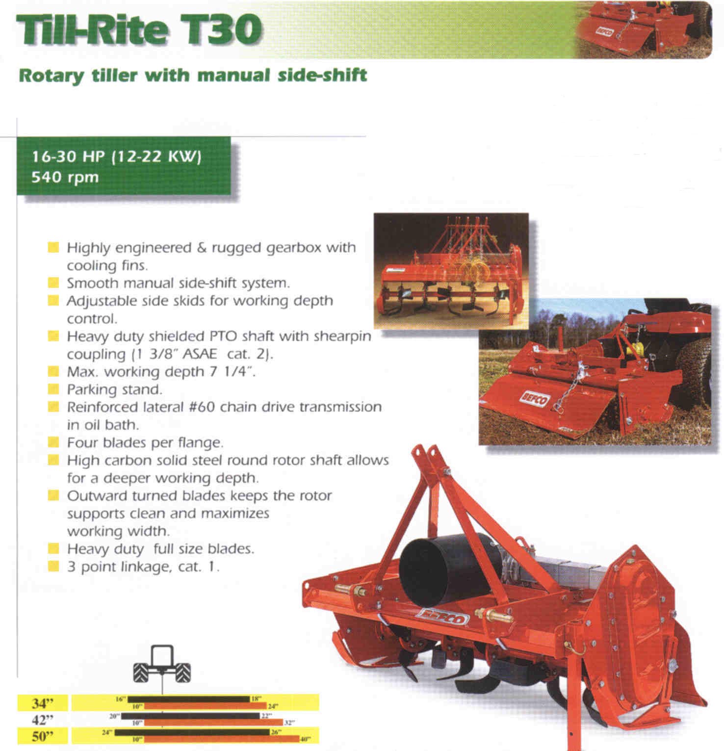 Till-Rite T30 Series Tillers