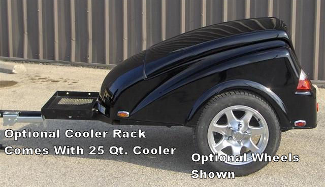 Standard Blade Trailer Is Black Or White, Standard Wheels Are White Painted - Photo Shows Optional Available Rims