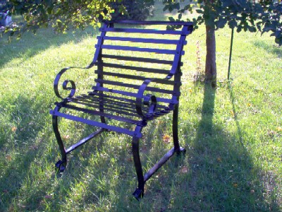 Clear Chair on Clear Creek Wrought Iron Chair