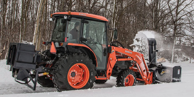 Meteor Front Loader Mount Hydraulic Powered Snowblowers