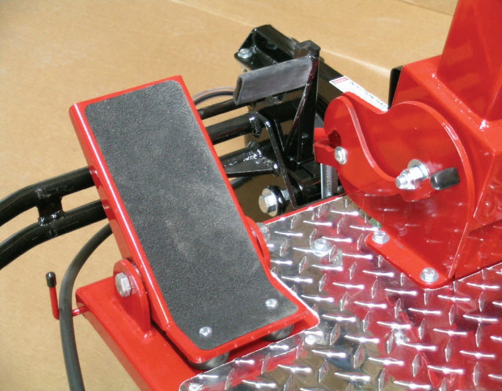 Foot Pedal Control For Spray Triller Control (Large Foot Pedal), And Spray Head Lifting Lever (Small Lever On Right)