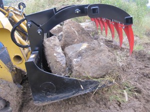 Rock Bucket With Grapple