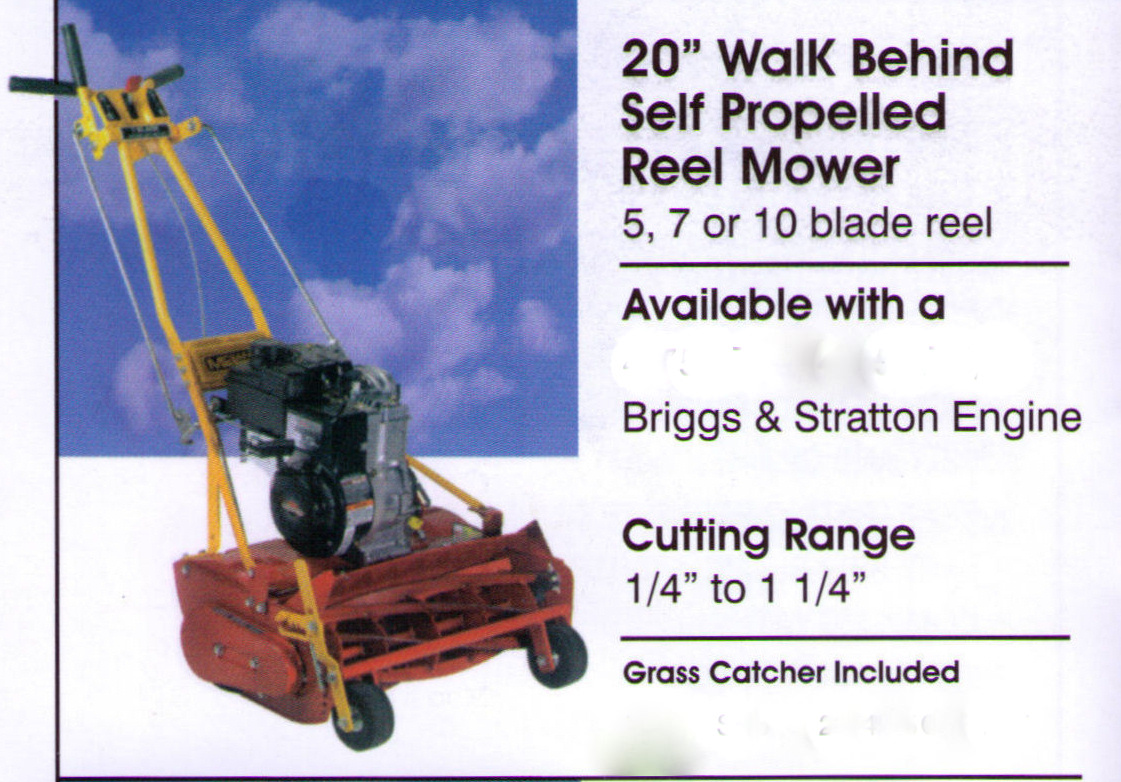 Reel Mowers Features And Specifications Reel Mowers 20 Inches Wide