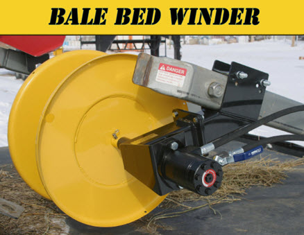 Hydraulic Wire Winder For Mounting On Arms Of Bale Beds